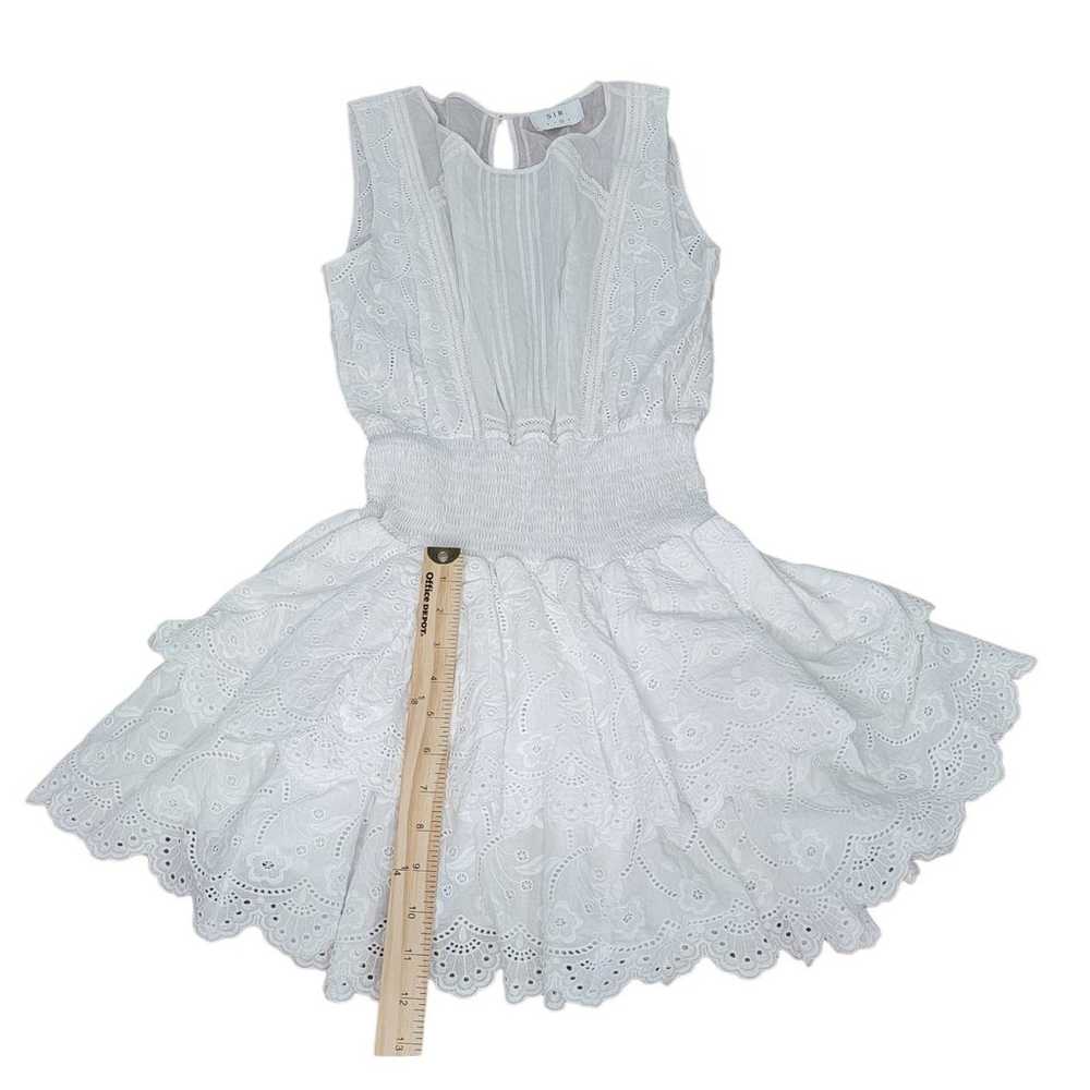 SIR the Label Eyelet Ruffled Mini Dress White siz… - image 8