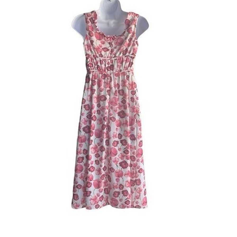 Sipos New York Womens XS Strawberry Floral Chiffo… - image 3