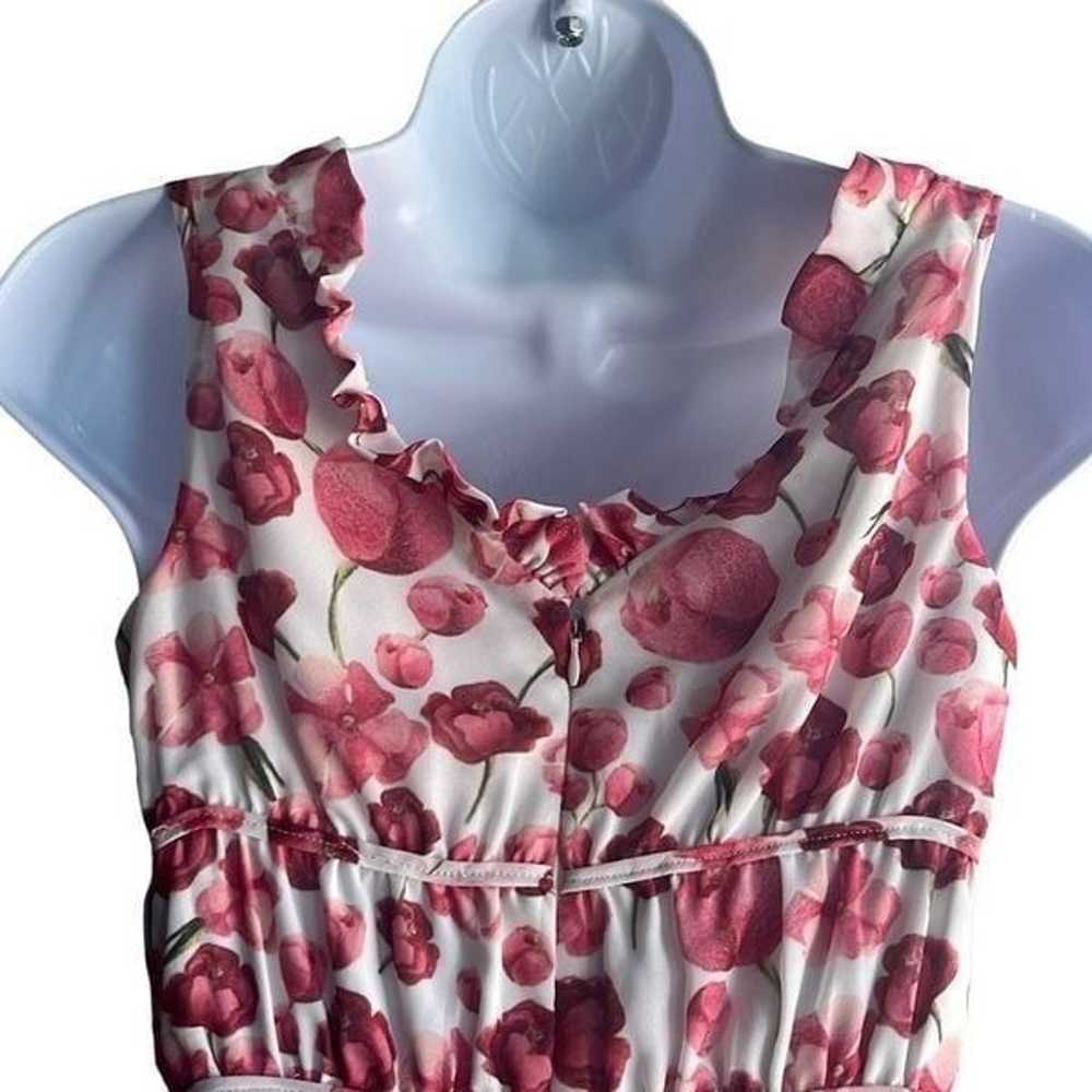 Sipos New York Womens XS Strawberry Floral Chiffo… - image 6