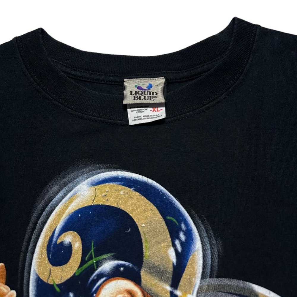 NFL × Vintage Y2K Saint Louis Rams Liquid Blue T-… - image 4