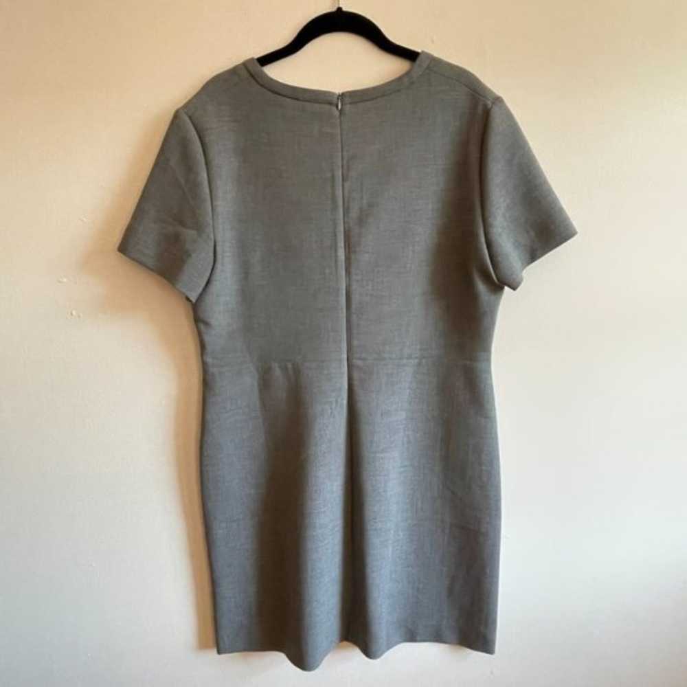 Gerard Darel Short Sleeve V-Neck Mini Dress Gray … - image 5