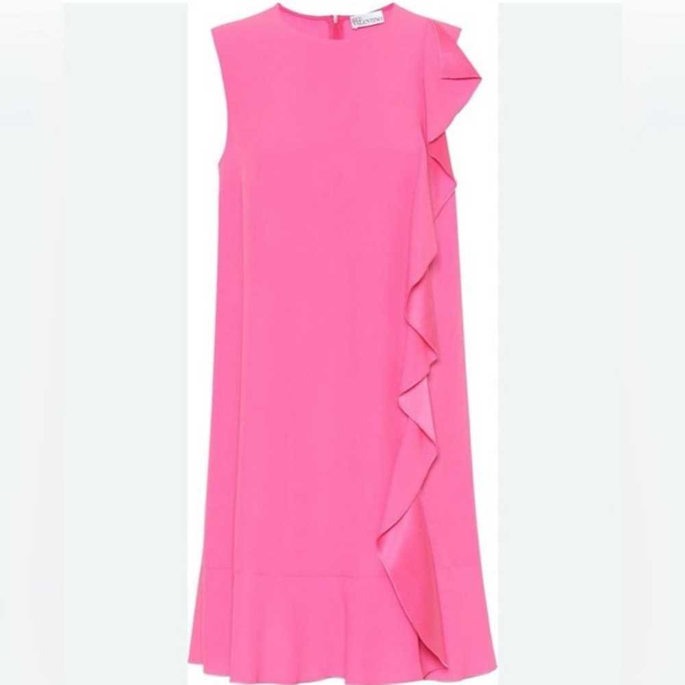RED Valentino | Sleeveless mini crepe dress with … - image 1