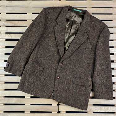 Harris Tweed × Luxury × Vintage Men’s Wool Blazer… - image 1