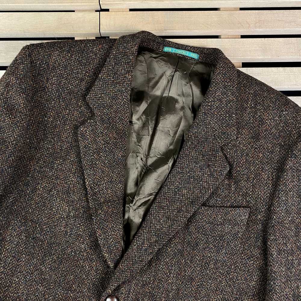 Harris Tweed × Luxury × Vintage Men’s Wool Blazer… - image 2