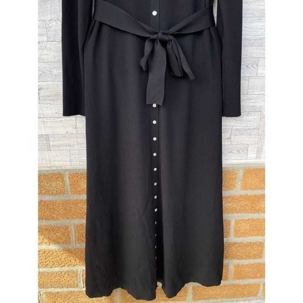 APPARALEL KNIT BUTTON DOWN MAXI DRESS IN BLACK XXL - image 9