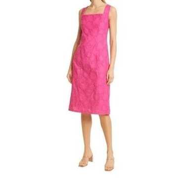 BOSS dress hot pink Diteva sleeveless sheath cott… - image 1