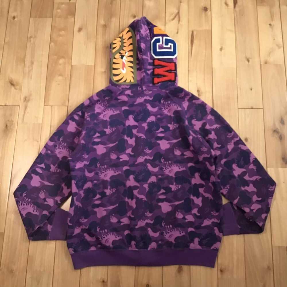 Bape × Nigo BAPE Fire camo shark full zip hoodie … - image 2