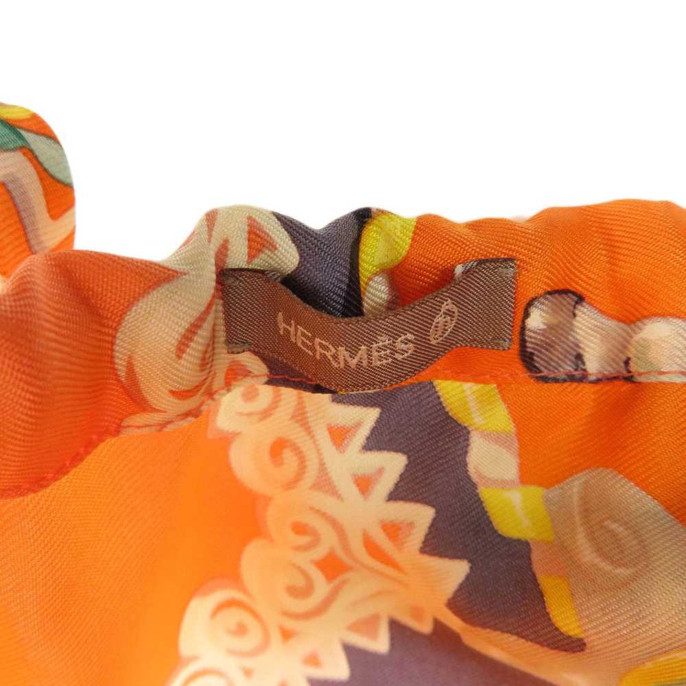 Hermes HERMES Petite Ash Tote Handbag Cotton/Silk… - image 6