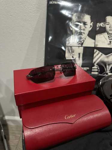 Cartier Cartier Panthere Gunmetal Gray Sunglasses