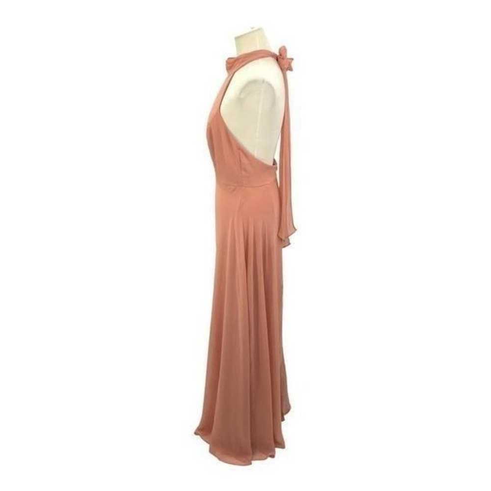 After Six Halter Neck Charmeuse & Crepe Gown Dust… - image 3