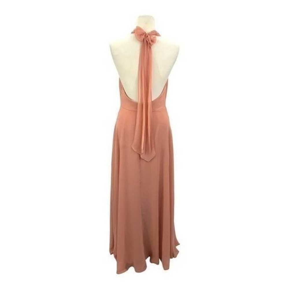 After Six Halter Neck Charmeuse & Crepe Gown Dust… - image 5