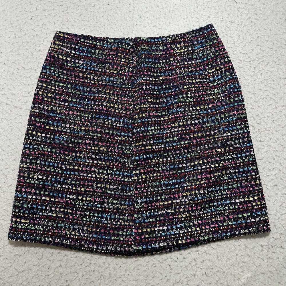 Loft LOFT 2 Shimmer Textured Shift Skirt Colorful… - image 5