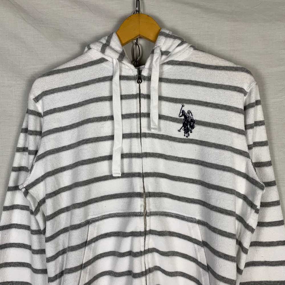 U.S. Polo Assn. US Polo Assn Stripped Hoodie Zip … - image 2