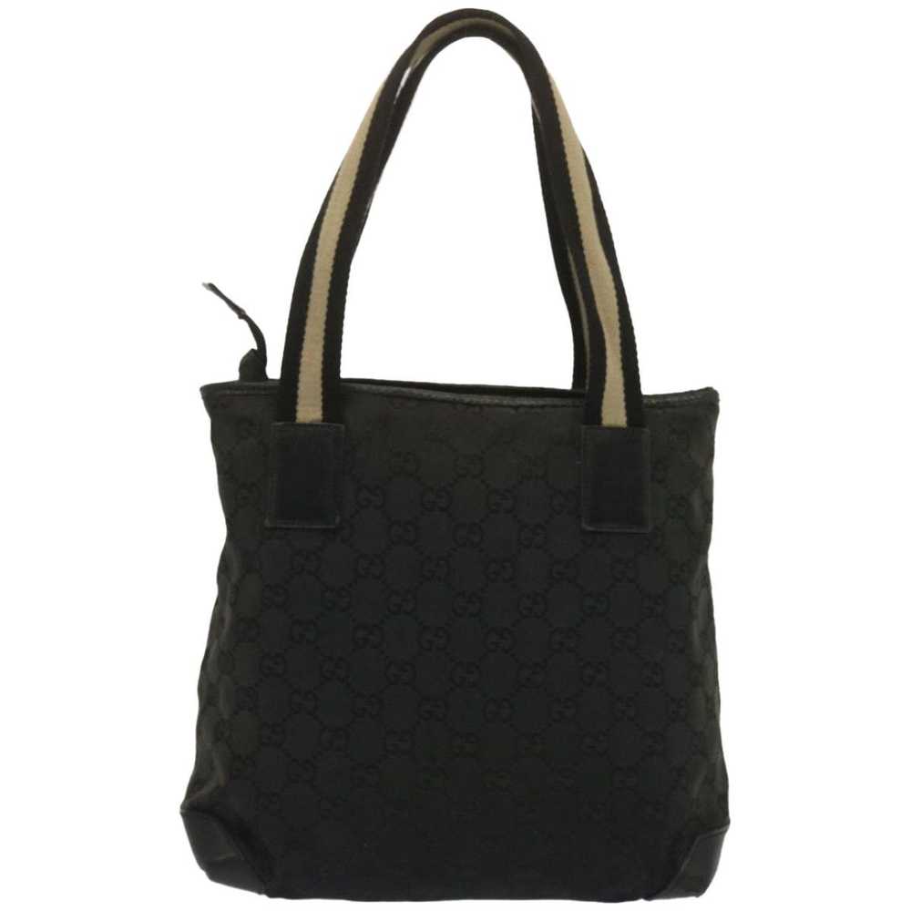 Gucci GUCCI Sherry Line GG Canvas Hand Bag Black … - image 2