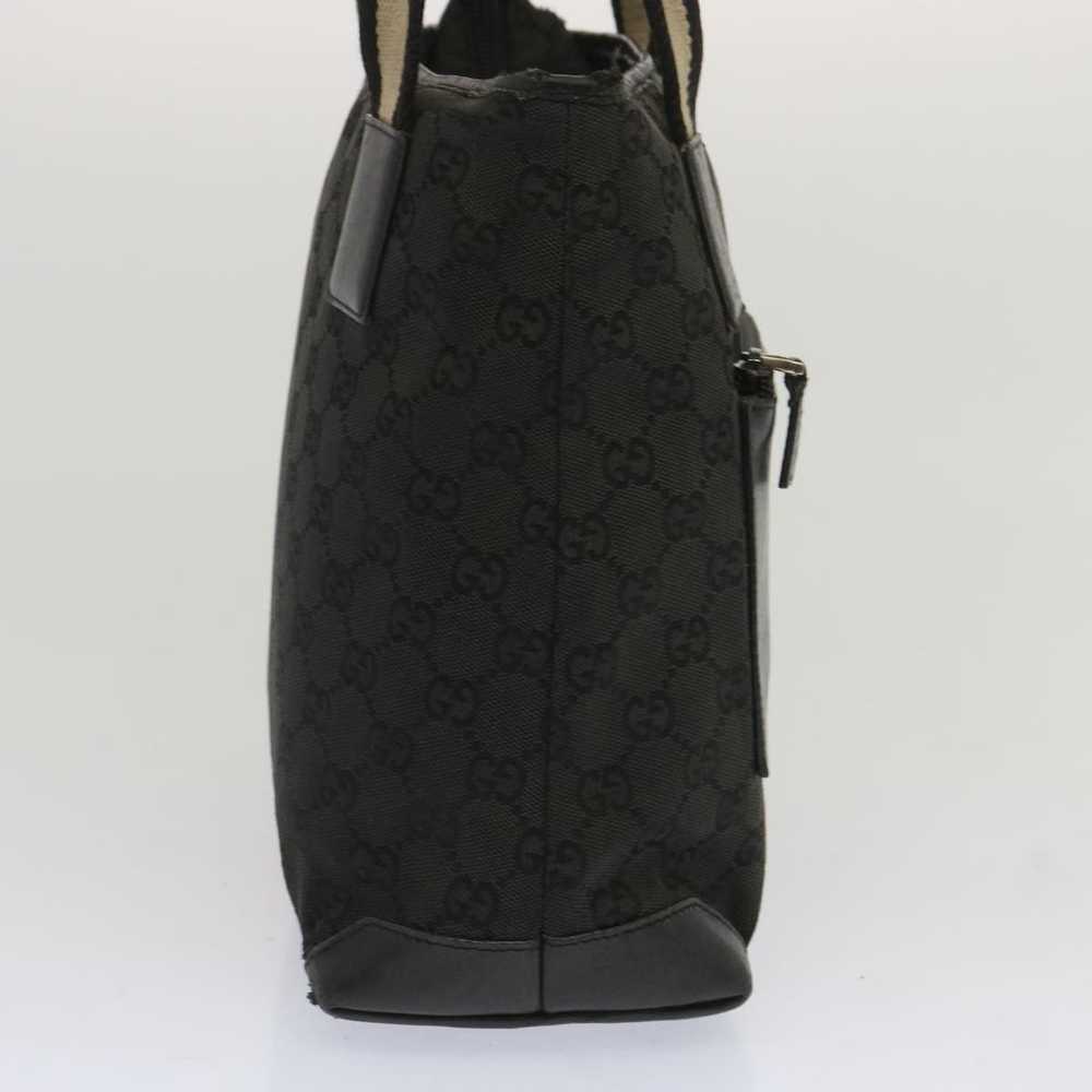 Gucci GUCCI Sherry Line GG Canvas Hand Bag Black … - image 3