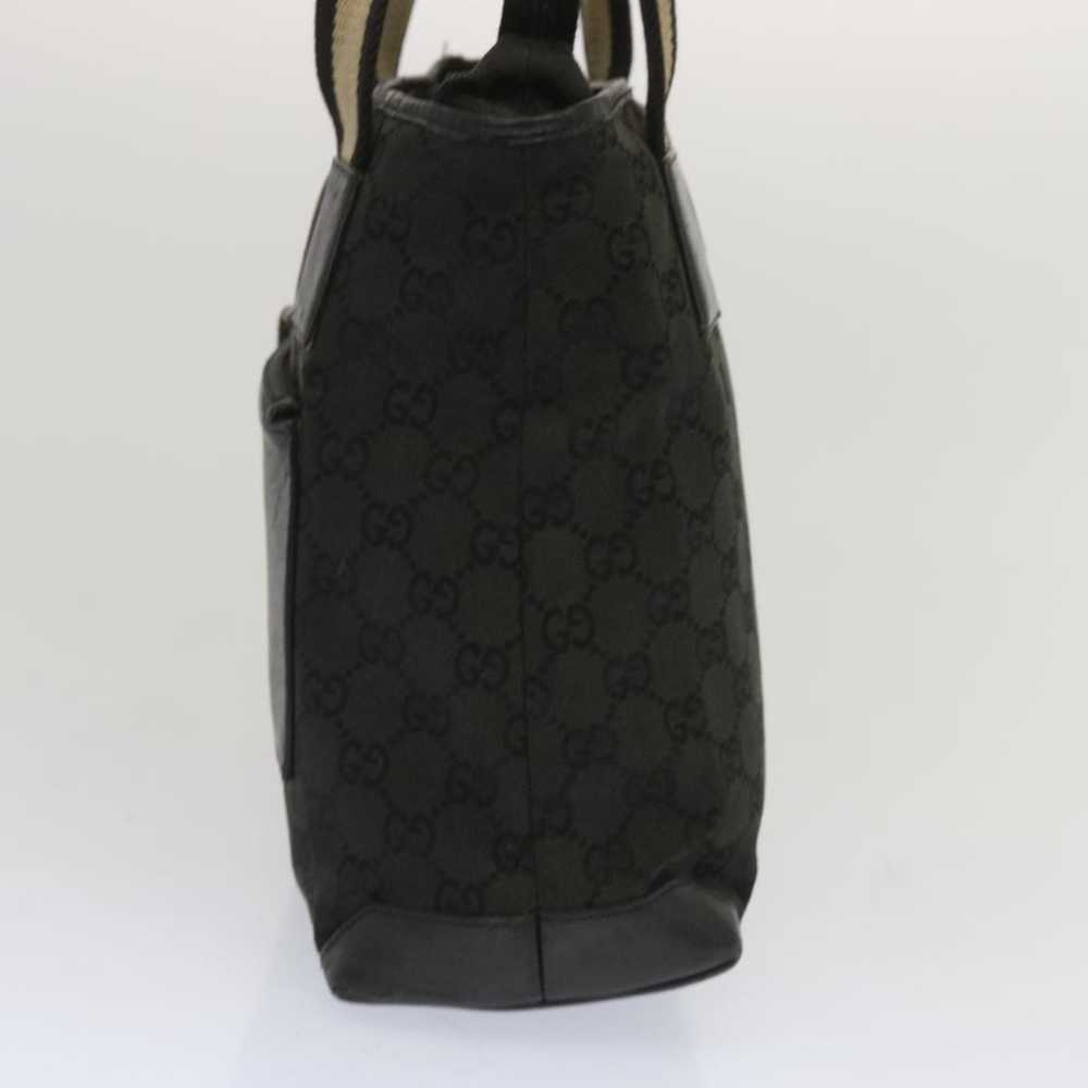 Gucci GUCCI Sherry Line GG Canvas Hand Bag Black … - image 4