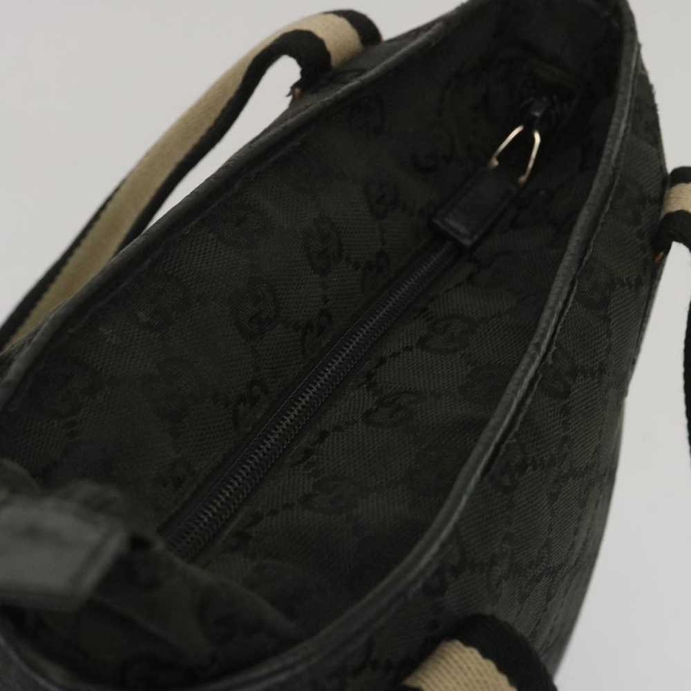 Gucci GUCCI Sherry Line GG Canvas Hand Bag Black … - image 6