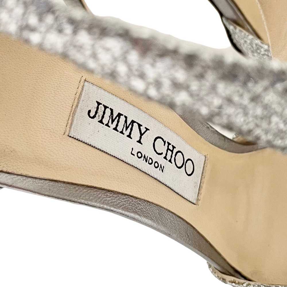 Jimmy Choo Jimmy Choo Glitter Lana Open Toes Heel… - image 3