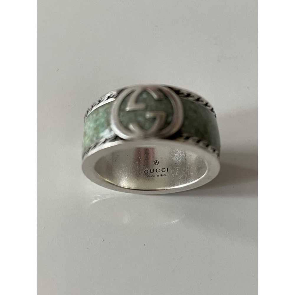 Gucci Gg Running silver ring - image 2