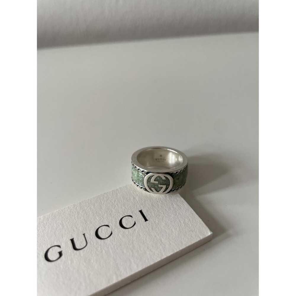 Gucci Gg Running silver ring - image 3