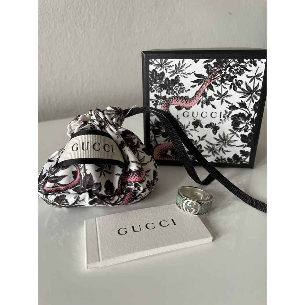Gucci Gg Running silver ring - image 4