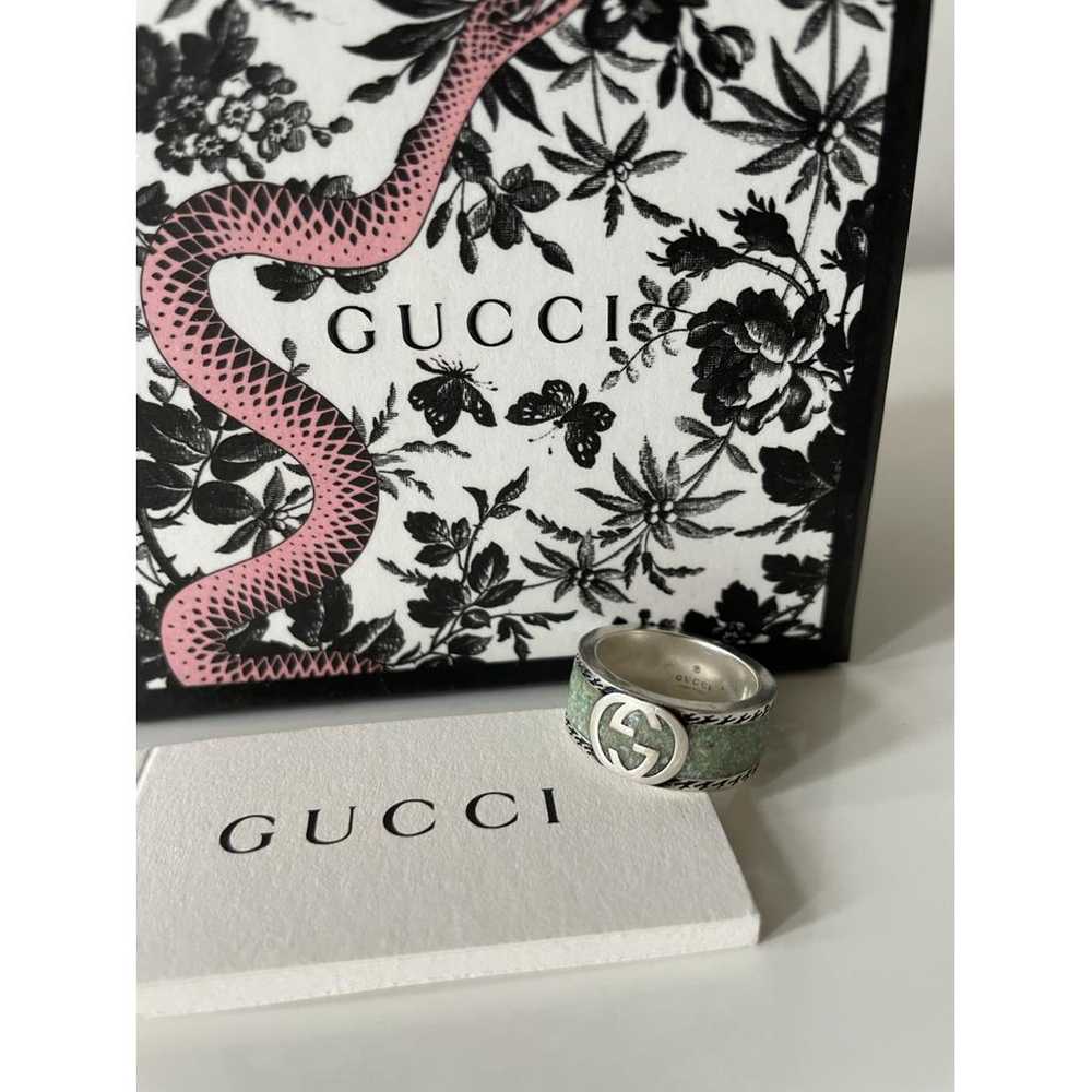 Gucci Gg Running silver ring - image 6