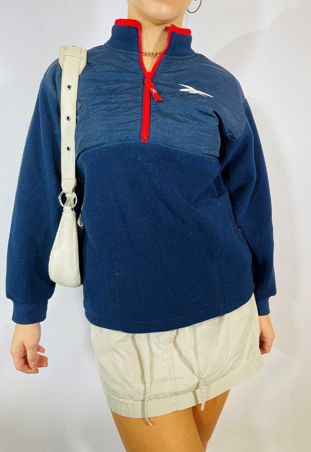 Vintage Y2K 00s Reebok Fleece Sweatshirt - image 2