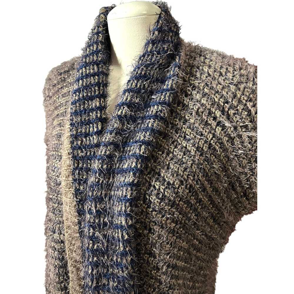 Other Womens Woven Wide Knit Fuzzy Reversible Car… - image 3