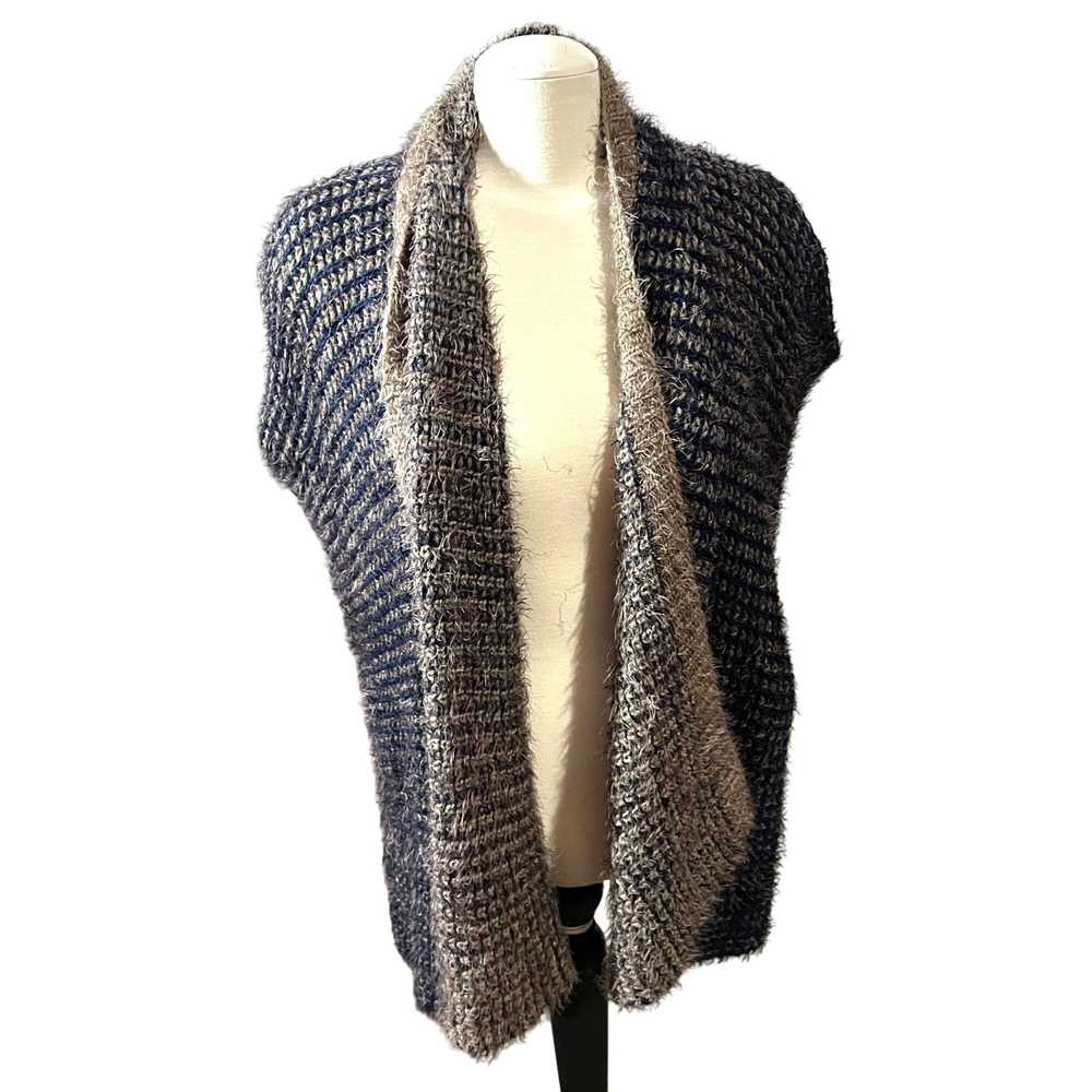 Other Womens Woven Wide Knit Fuzzy Reversible Car… - image 8