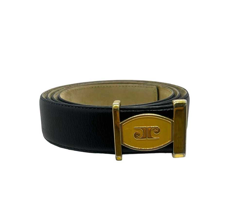 Pierre Cardin × Vintage Designer Belt Vintage Bla… - image 4
