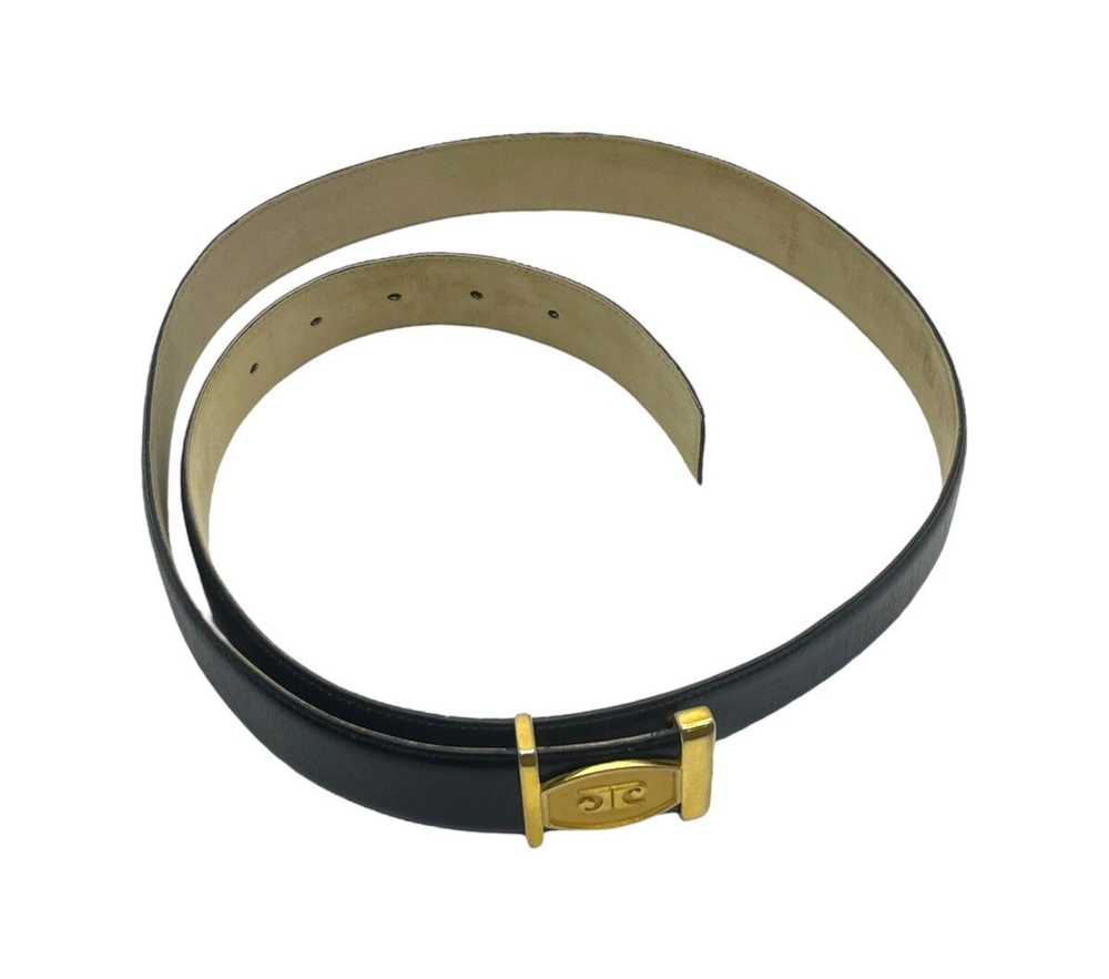 Pierre Cardin × Vintage Designer Belt Vintage Bla… - image 8