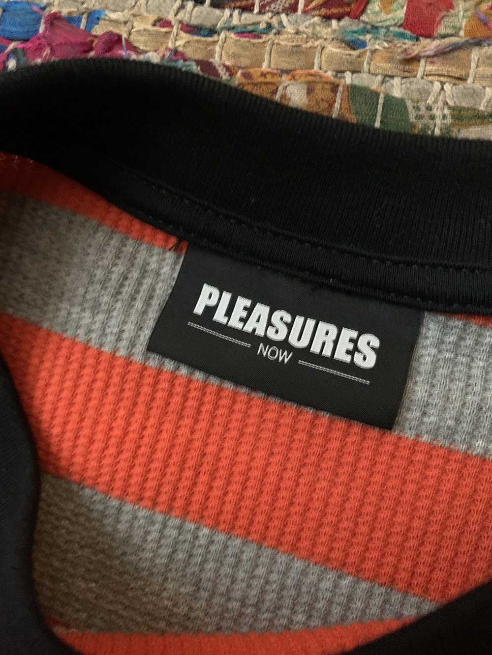 Pleasures × Streetwear Pleasures Striped Thermal … - image 3