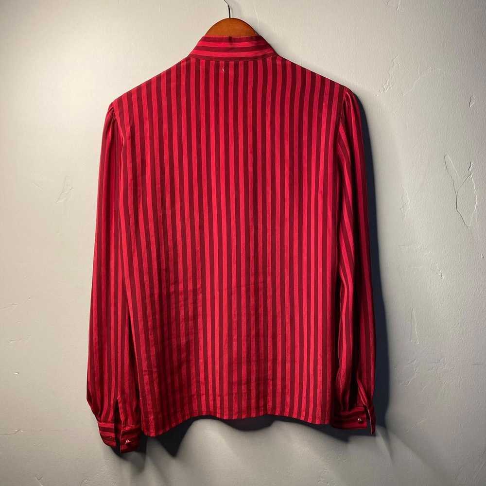 Vintage Vintage Red Blouse Size 10 - image 2