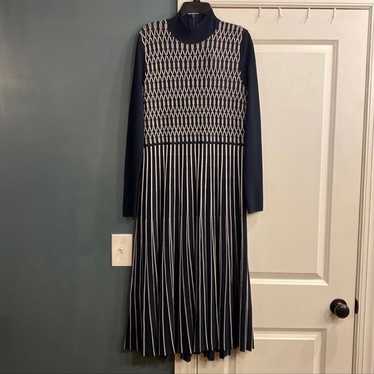 Tory Burch Striped Jacquard Knit Sweater Dress