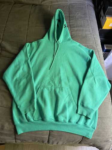 Balenciaga Balenciaga Teal Logo Oversized Hoodie - image 1