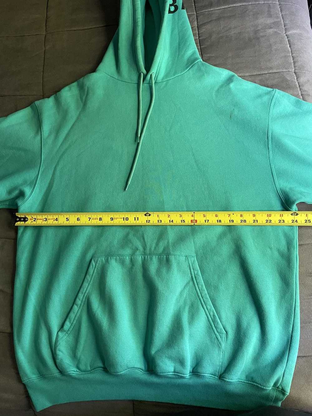 Balenciaga Balenciaga Teal Logo Oversized Hoodie - image 6