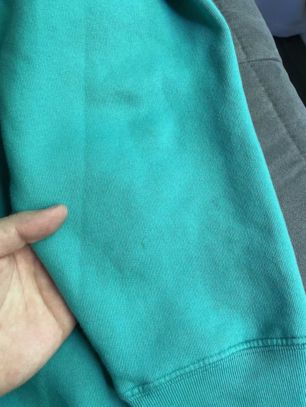 Balenciaga Balenciaga Teal Logo Oversized Hoodie - image 7