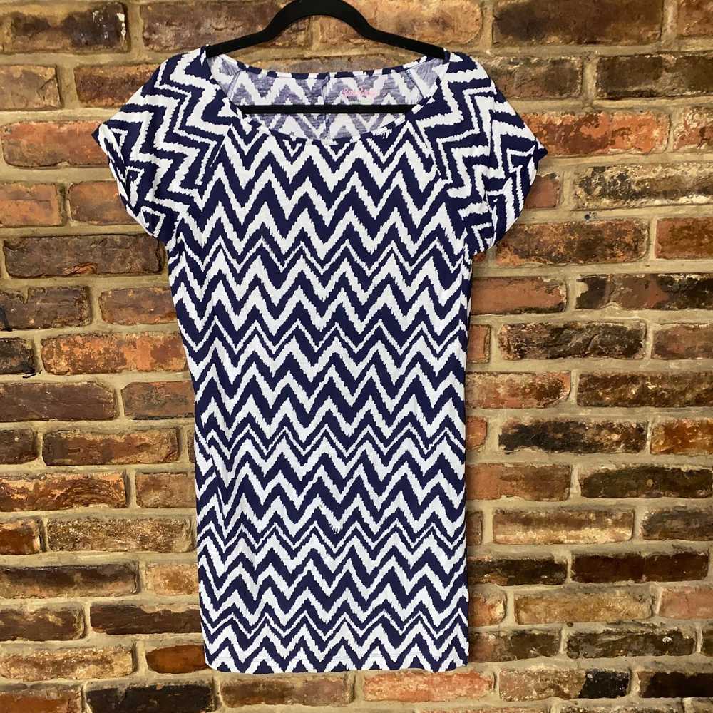 Lilly Pulitzer Lilly Pulitzer Blue White Chevron … - image 2