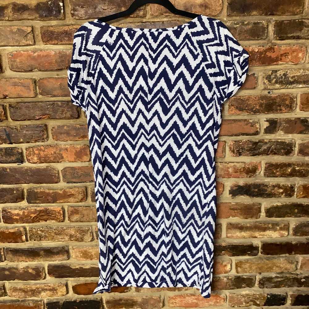 Lilly Pulitzer Lilly Pulitzer Blue White Chevron … - image 7