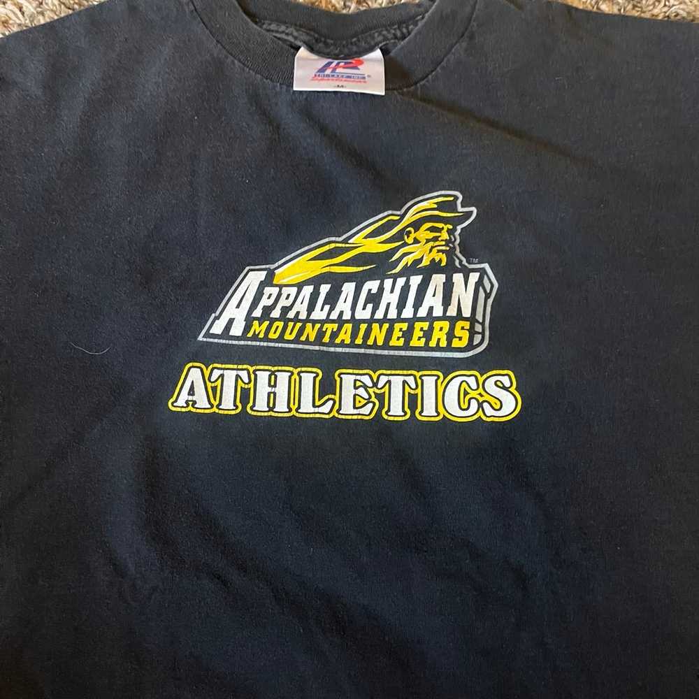 Appalachian State Atheltics T Shirt Black Faded - image 2