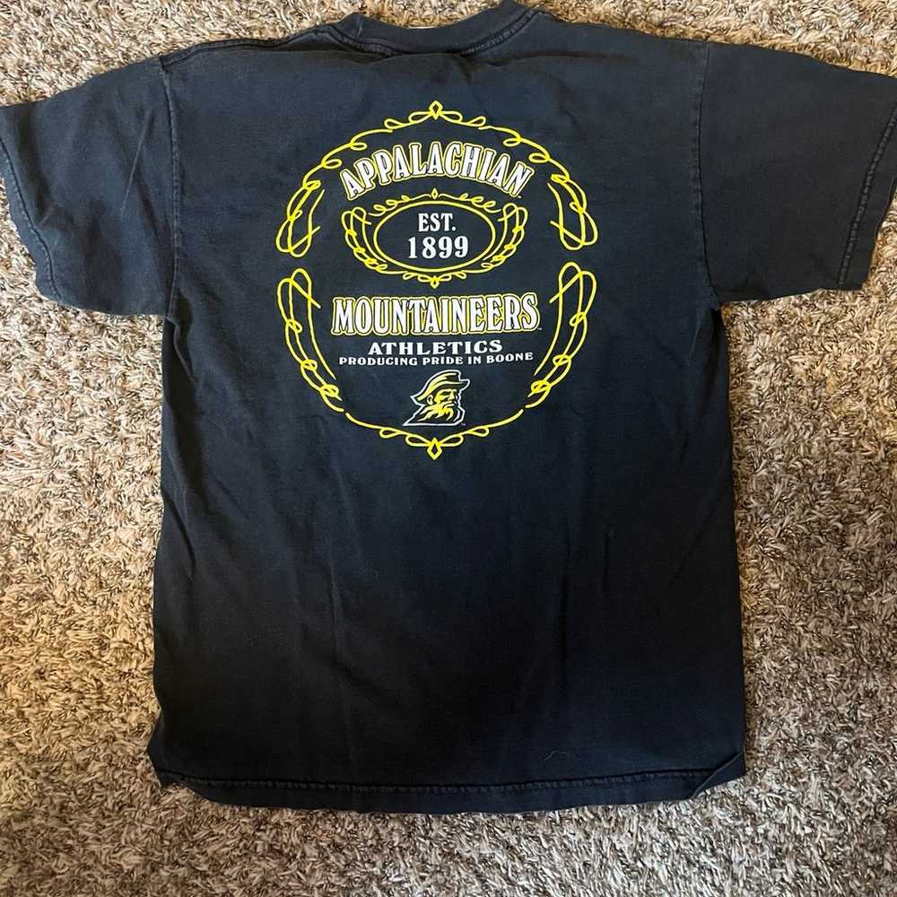 Appalachian State Atheltics T Shirt Black Faded - image 4