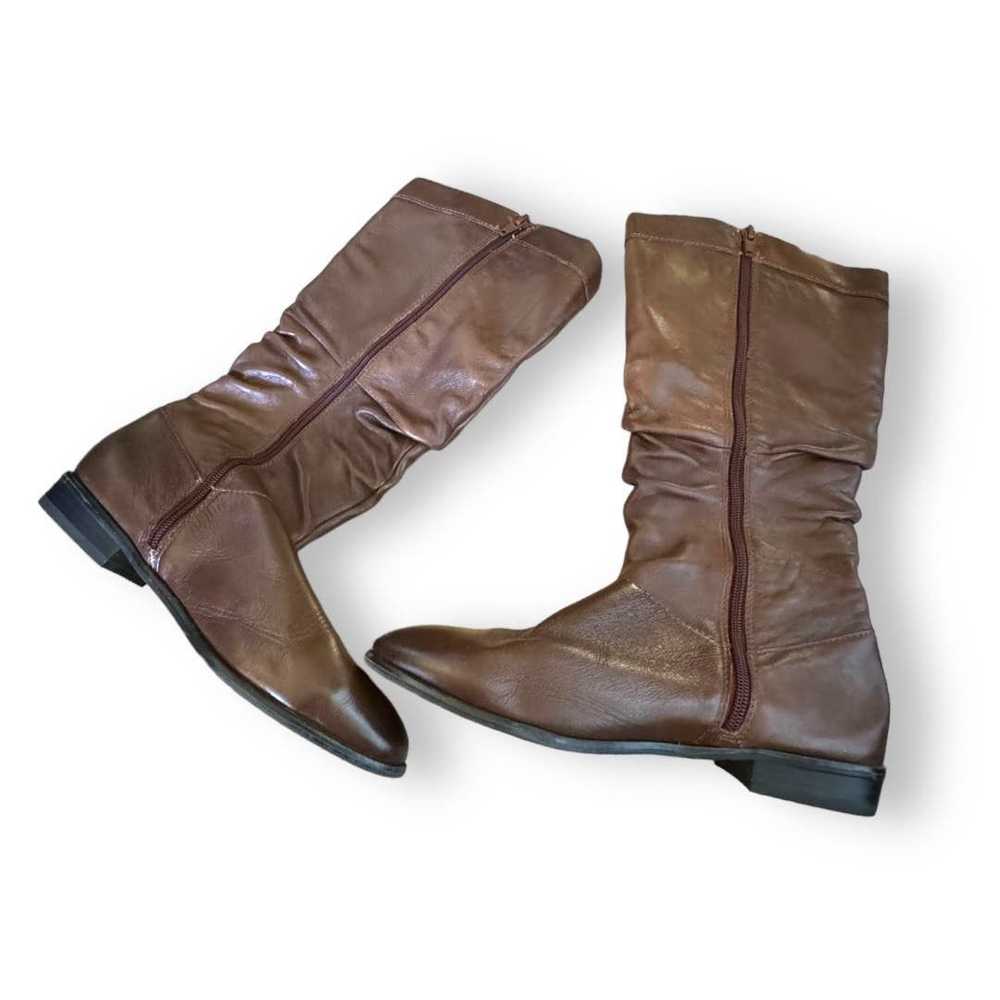 Aldo Aldo Womens Boots Sz 8.5 Brown Slouchy Leath… - image 4