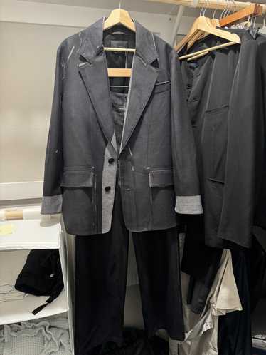 Prada 18aw Overprint suit setup
