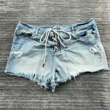 Vintage Refuge Shorts Size 12 Womens Cut Off Laced