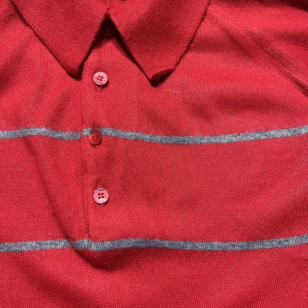 Made In Usa × Vintage Vintage 60s Red Striped Acr… - image 2