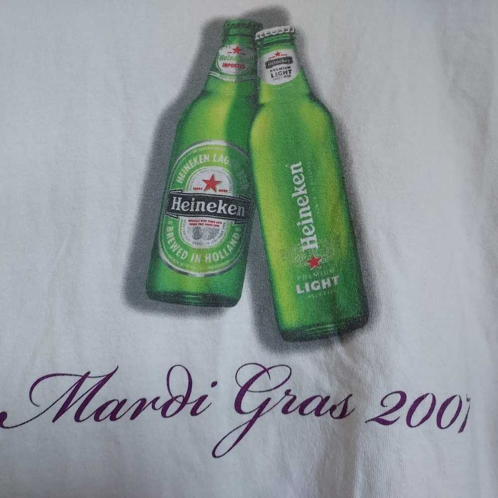 Fun Mardis Gras Tshirt Heineken Beer 2007 Jester … - image 7