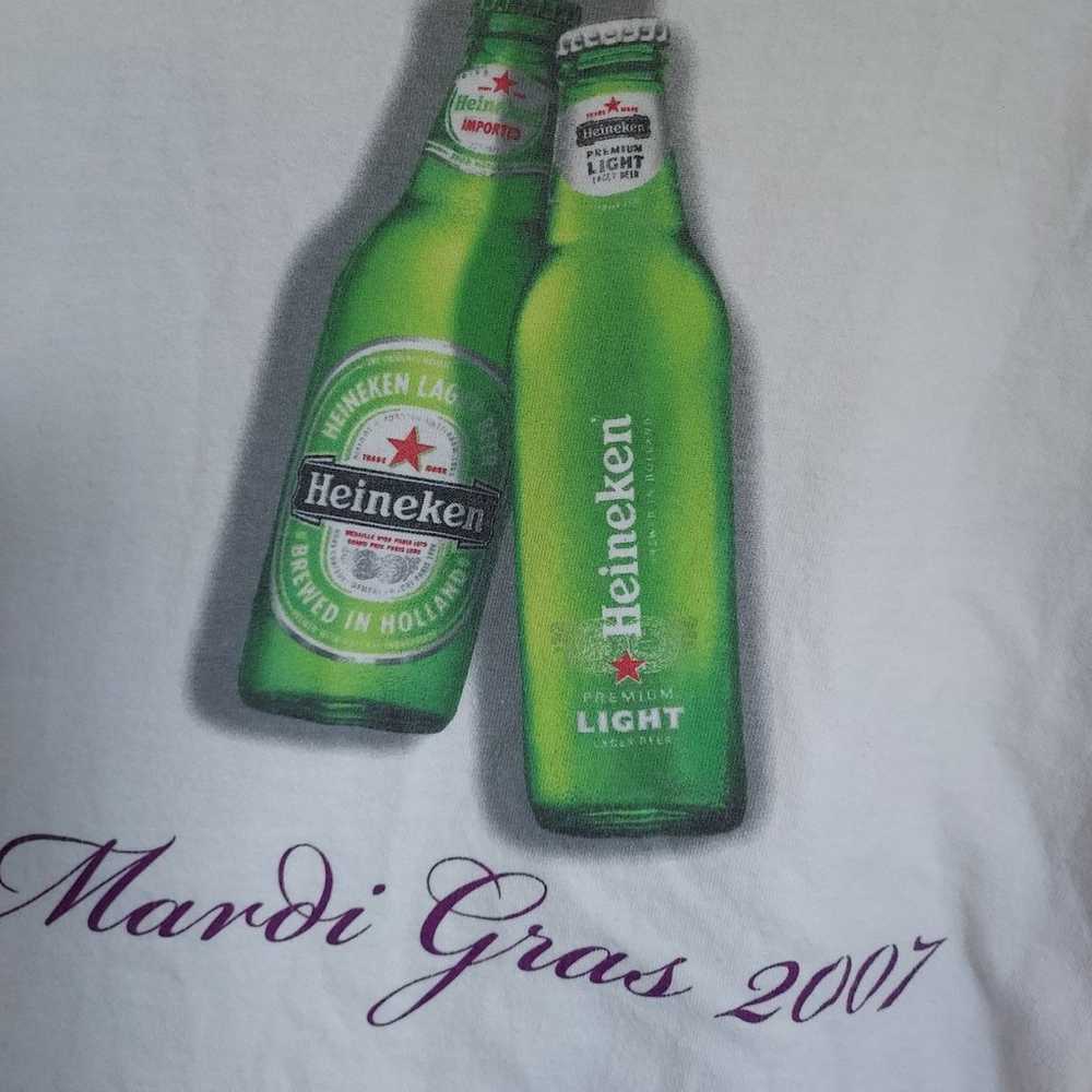 Fun Mardis Gras Tshirt Heineken Beer 2007 Jester … - image 8