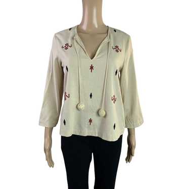 Madewell Madewell Womens Size XXS Ivory 100% Silk… - image 1