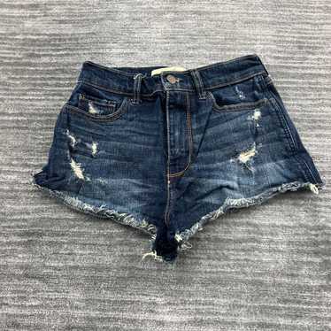 Vintage Hollister Jean Shorts Size 0 W24 Womens V… - image 1