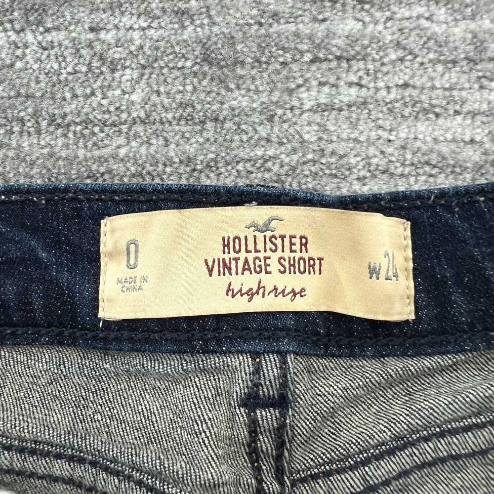 Vintage Hollister Jean Shorts Size 0 W24 Womens V… - image 3